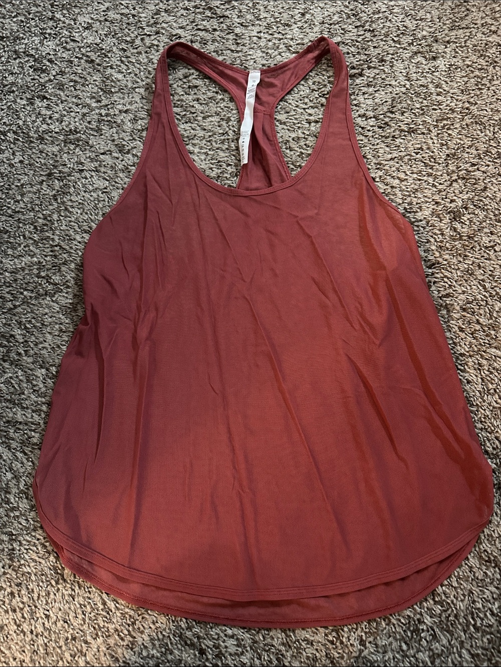 lululemon athletica Rust Rust Racerback Tank